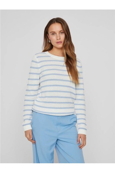 JERSEY COTTON STRIPES AZUL CLARO