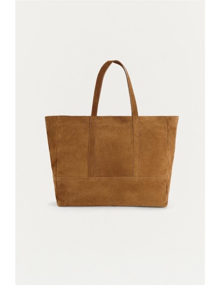 BOLSO SHOPPER SUEDE MARRON