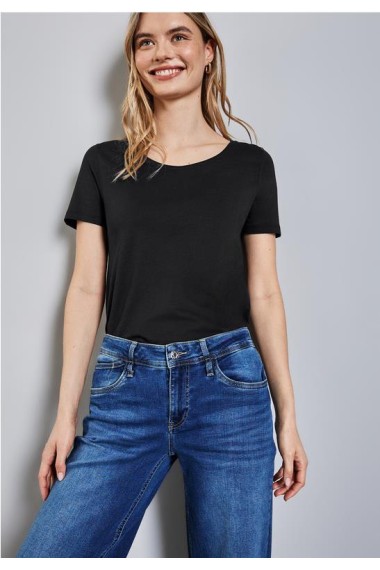 CAMISETA BASIC VISCOSE NEGRO