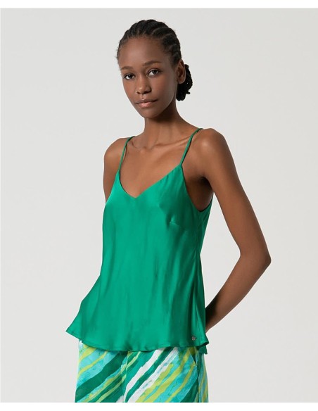 TOP TIRANTE ESCOTE PICO TURQUESA