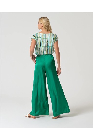 PANTALON PALAZZO TURQUESA