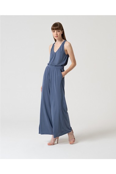 PANTALON MODAL FLUIDO AZUL MARINO 2