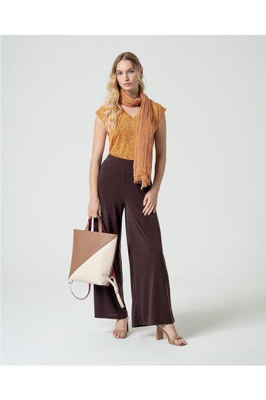 PANTALON MODAL FLUIDO MARRON