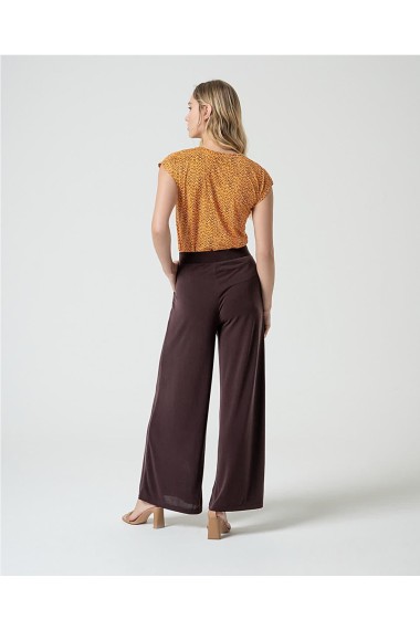 PANTALON MODAL FLUIDO MARRON