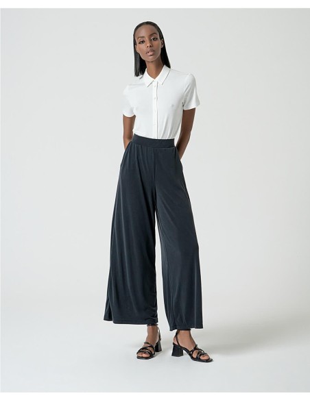 PANTALON MODAL FLUIDO NEGRO