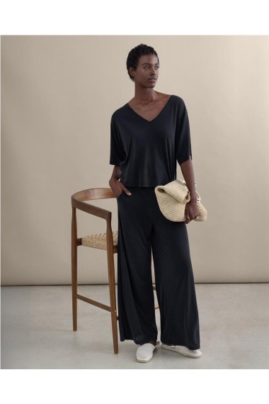 PANTALON MODAL FLUIDO NEGRO