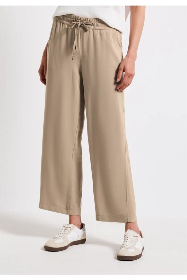 PANTALON VISCOSA CROP BEIGE 2
