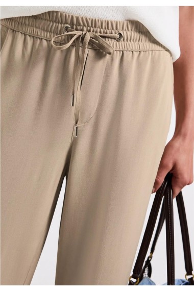 PANTALON VISCOSA CROP BEIGE