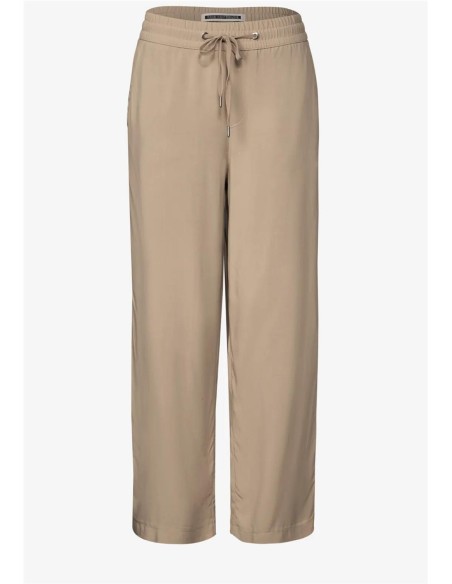 PANTALON VISCOSA CROP BEIGE