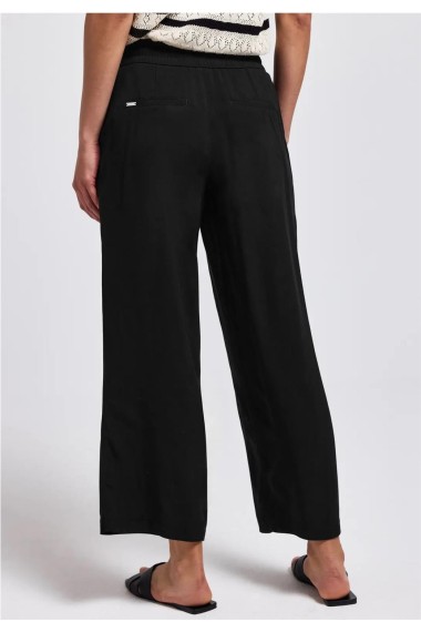 PANTALON VISCOSA CROP NEGRO