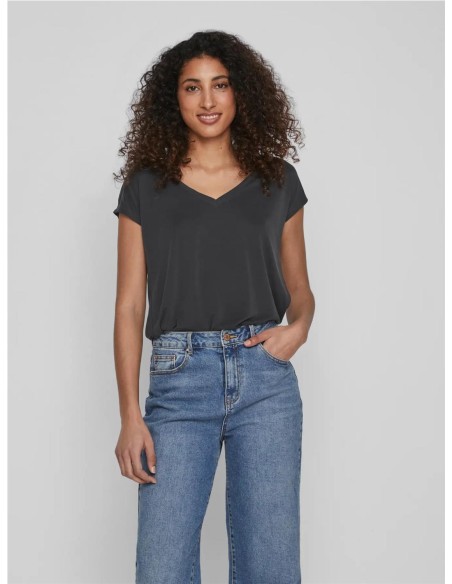 CAMISETA TENCEL NEGRO