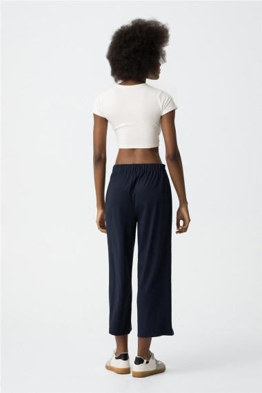 PANTALON PUNTO GOMA AZUL MARINO PANTALON PUNTO GOMA AZUL MARINO