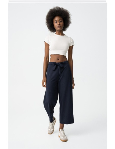 PANTALON PUNTO GOMA AZUL MARINO