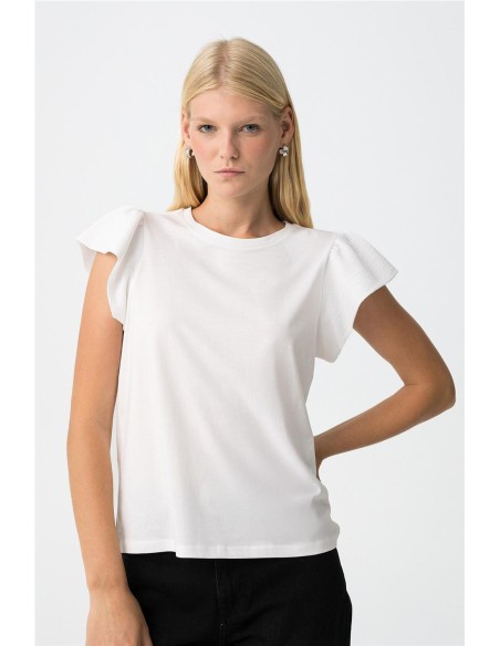 CAMISETA MANGA VOLANTE