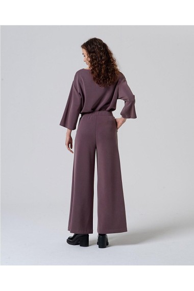 PANTALON ANCHO BURGUNDY 2
