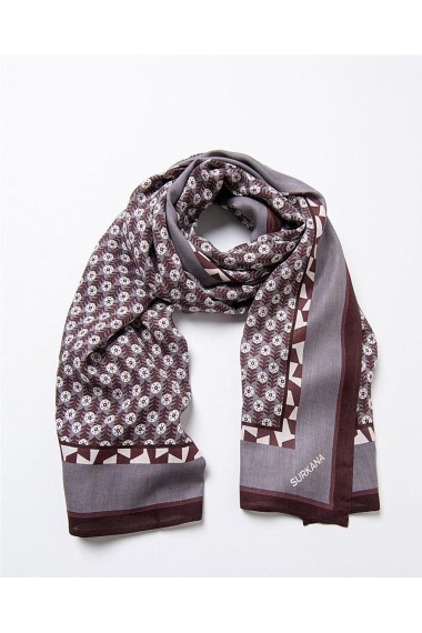 PAÑUELO ESTAMPADO GRIS