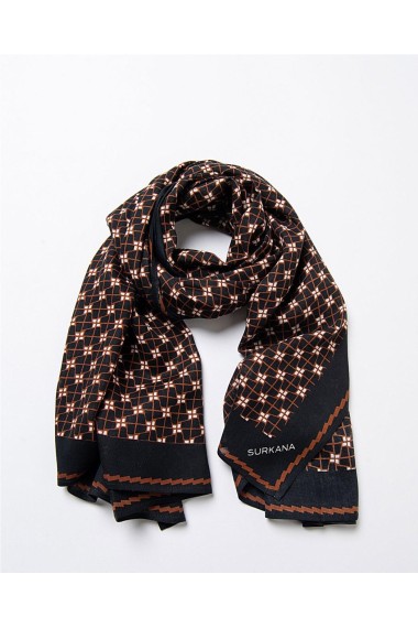 PAÑUELO ESTAMPADO NEGRO