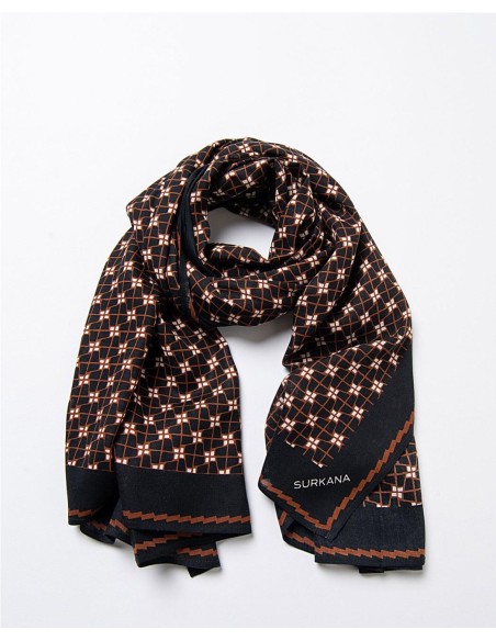 PAÑUELO ESTAMPADO NEGRO