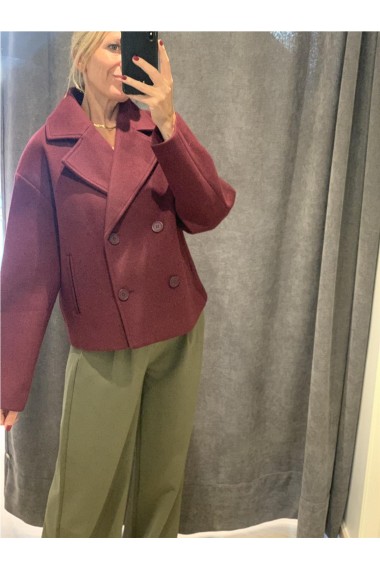 CHAQUETON CORTO BURGUNDY