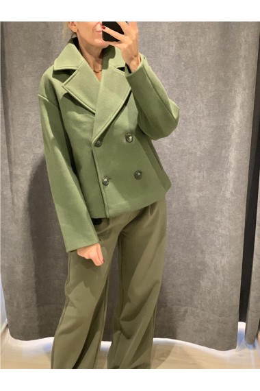 CHAQUETON CORTO CAQUI