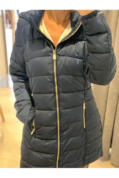 PARKA LARGA ACOLCHADA AZUL MARINO PARKA LARGA ACOLCHADA AZUL MARINO