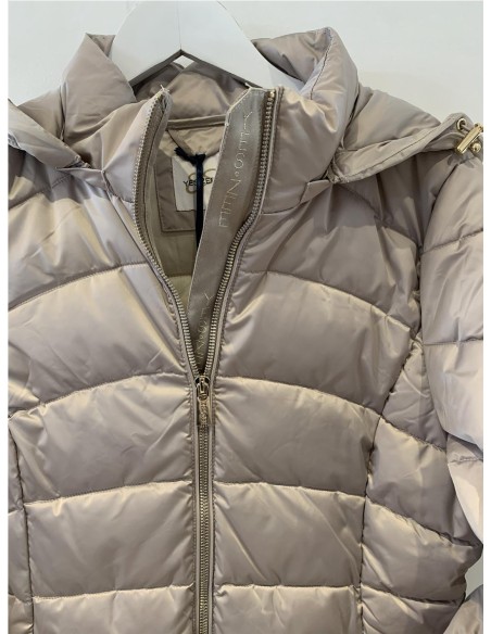 PARKA LARGA ACOLCHADA BEIGE
