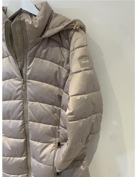 PARKA LARGA ACOLCHADA BEIGE