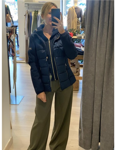 PARJA CORTA ACOLCHADA AZUL MARINO