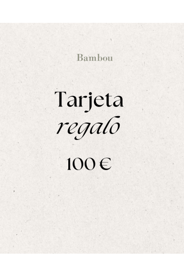 Tarjeta regalo 100 eur