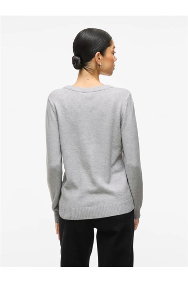 JERSEY CUELLO REDONDO GRIS PERLA