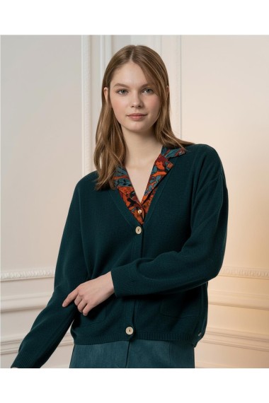 CARDIGAN TRICOT VERDE