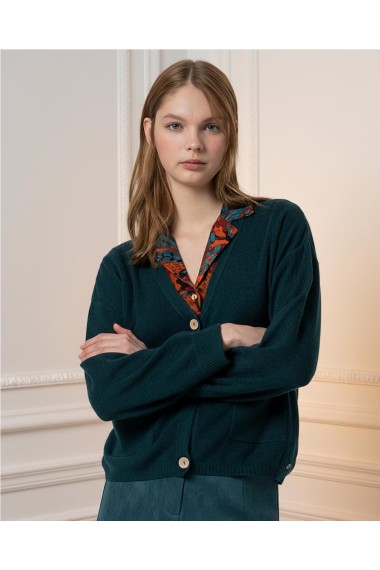 CARDIGAN TRICOT VERDE