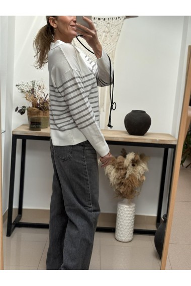 JERSEY CUELLO POLO CRUDO