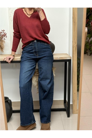 PULLOVER PUNTO VISCOSA BURGUNDY 2