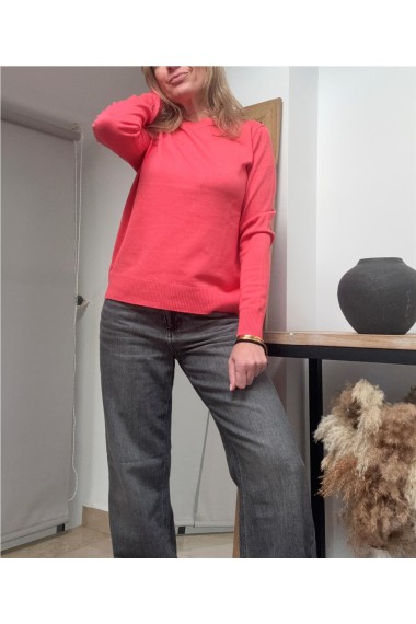 JERSEY FINO FLUOR CORAL 2