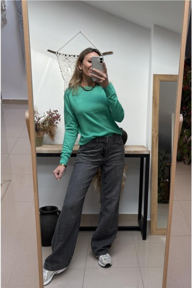 JERSEY FINO FLUOR VERDE