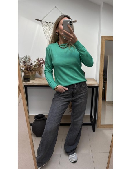 JERSEY FINO FLUOR VERDE