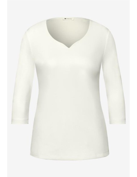 CAMISETA MANGA 3/4 BLANCO