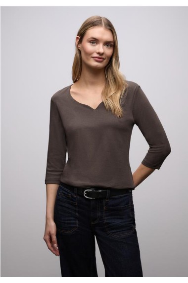 CAMISETA MANGA 3/4 MARRON