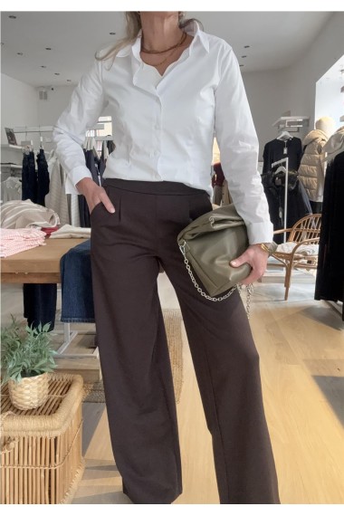 PANTALON PUNTO KATE MARRON