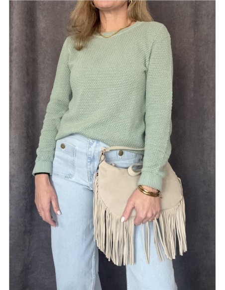 DENIM WIDE BOLSILLOS AZUL CLARO