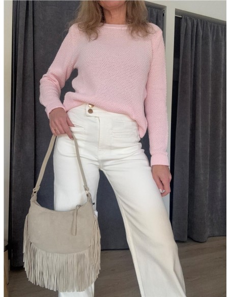 DENIM WIDE BLANCO BLANCO