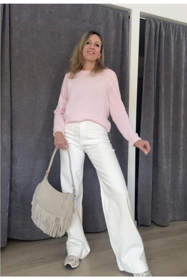 DENIM WIDE BLANCO BLANCO