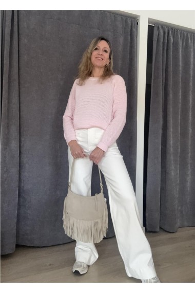 DENIM WIDE BLANCO BLANCO