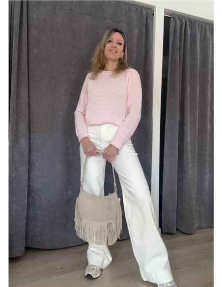 DENIM WIDE BLANCO BLANCO