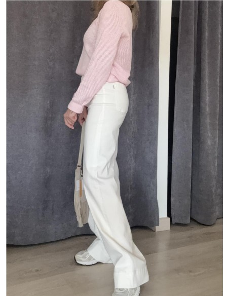 DENIM WIDE BLANCO BLANCO