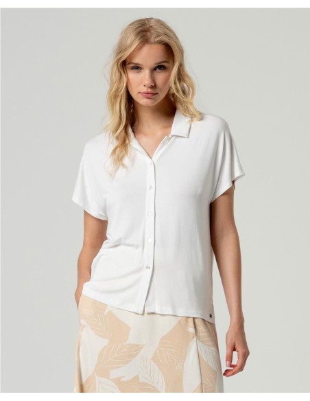 CAMISA PUNTO BAMBU BLANCO