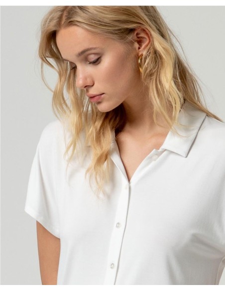CAMISA PUNTO BAMBU BLANCO