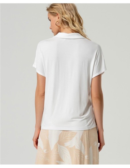 CAMISA PUNTO BAMBU BLANCO