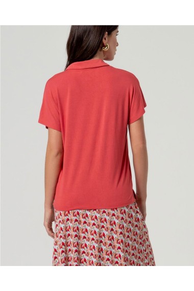 CAMISA PUNTO BAMBU ROJO